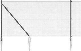 vidaXL Στύλος Περιφράξεων Γκρι 100 x 1 μ (12 x 12 χιλ μesh)