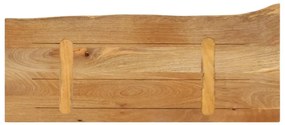 vidaXL Επιφάνεια Τραπεζιού 70x20x2,5 εκ. Live Edge Μασίφ Ξύλο Μάνγκο