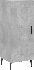 vidaXL Ντουλάπι Γκρι Σκυροδέματος 34,5x34x180 εκ. Επεξεργασμένο Ξύλο