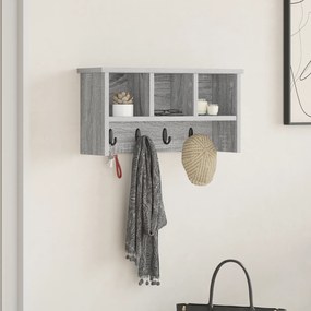 vidaXL Τοίχου Κρεμάστρα Γκρι sonoma 50 x 16 x 26 εκ Επεξεργασμένο ξύλο
