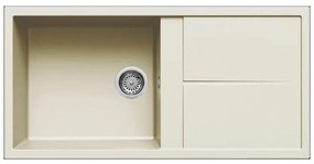 Νεροχύτης κουζίνας UNICO 480 Bianco Antico 62 ELLECI 100x50cm
