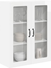 vidaXL Ραφιέρα τοίχου LUCCA Γυαλιστερό Λευκό 80 x 31 x 100 εκ.