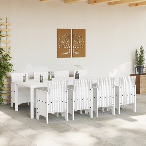vidaXL Σετ Τραπεζαρίας 9 Τεμαχίων Κήπου Ανοιχτό Γκρι Πολυ-ρατάν