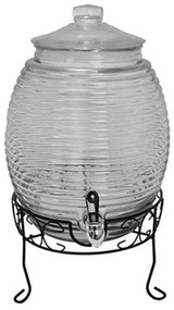 Γυάλα Με Βρυσάκι Σε Βάση 00.03.3260 1300ml Clear Glass