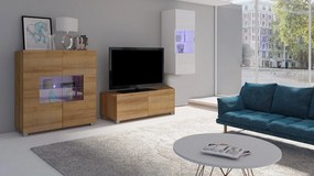 Έπιπλο τηλεόρασης Calabrini-Φυσικό-Μήκος: 100 εκ.