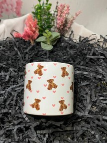 Stewehome Κούπα με καρδιά και αρκουδάκι σε στυλ Pinterest Πολύχρωμο