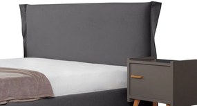 Επενδυμένο Κρεβάτι Paris-Gkri-90 x 200-Ξύλα Ελάτου