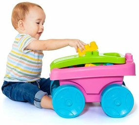 Δομικά Στοιχεία Moltó    20 Τεμάχια Καροτσάκι Ροζ