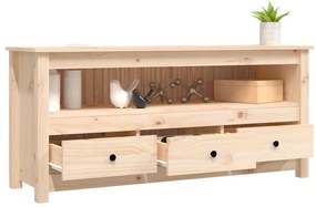 vidaXL Έπιπλο Τηλεόρασης 114 x 35 x 52 εκ. από Μασίφ Ξύλο Πεύκου