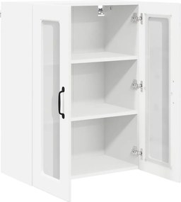 vidaXL Ραφιέρα τοίχου PORTO Λευκό 60 x 31 x 80 cm Επεξεργασμένο Ξύλο