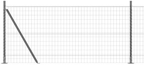vidaXL Euro Fence με 13 Στυλοβάτες 1x25 μ Γαλβανισμένος Χάλυβας