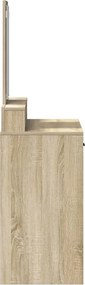 vidaXL Τραπέζι περιποίησης Δρύς Sonoma 79 x 41 x 140 εκ.