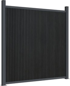 vidaXL Πάνελ Περίφραξης Γκρι 353 x 186 εκ. από WPC