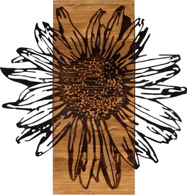 Decorative Wooden Wall Accessory Daisy Black
Walnut