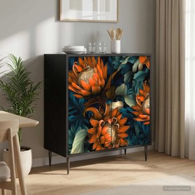 vidaXL Πλαϊνό γραφείο LOCHEM Μαύρη Δρυς 69 x 33 x 76 εκ.