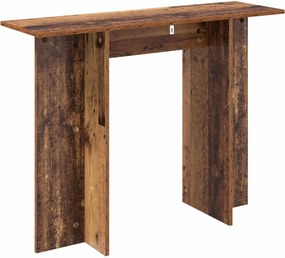 vidaXL Τραπέζι κονσόλας Παλαιωμένο ξύλο 100 x 30 x 75 εκ