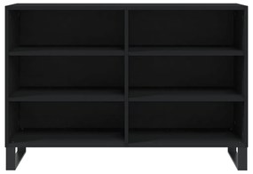 vidaXL Ραφιέρα Μαύρη 103,5 x 35 x 70 εκ. από Επεξεργασμένο Ξύλο