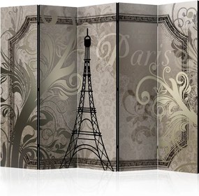 Διαχωριστικό με 5 τμήματα - Vintage Paris - gold II [Room Dividers]