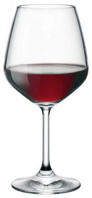 Ποτήρια Κόκκινου Κρασιού Γυάλινα  κολονάτα Divino Σετ 6 τεμαχίων  530ml