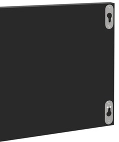vidaXL Ραφιέρες Τοίχου 4τεμ Γυαλιστερό Μαύρο 80x11,5x18 εκ Μοριοσανίδα