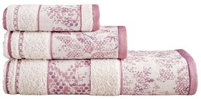 Πετσέτες Ordelia (Σετ 3τμχ) Ecru-Apple Nima Towels Set 70x140cm 100% Βαμβάκι