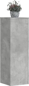 vidaXL Βάσεις Φυτών Γκρι Σκυρ. 33x33x100 εκ. Επεξεργασμένο Ξύλο