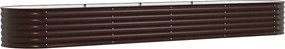 vidaXL Ανεβασμένο Κρεβάτι Καφέ 400 x 80 x 44 cm Ατσάλι