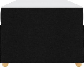 vidaXL Σκελετός Κρεβατιού με στρώμα Μαύρο 100 x 200 cm ύφασμα