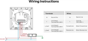 SONOFF smart επιτοίχιος διακόπτης ρολών Orb-RBS, WiFi, Matter, 1A, λευκός