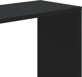 vidaXL Βιβλιοθήκη 5 Επιπέδων Μαύρη 80,5x23,5x162,5 εκ. Επεξεργ. Ξύλο