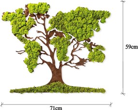 Decorative Wall Accessory Tree 2 Green
Brown