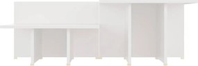 VidaXL Τραπεζάκια Σαλονιού 2 τεμ. Λευκά 111,5x50x33 εκ. Επεξεργ. Ξύλο