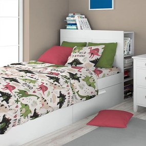 Σεντόνι Παιδικό Dinosaur 518 (Σετ 2τμχ) Multi DimCol Single 160x240cm 100% Cotton