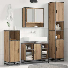 vidaXL Σετ Επίπλων Μπάνιου 3 pcs Artisan Oak Επεξεργασμένο ξύλο