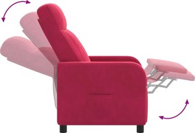 vidaXL Κάθισμα μασάζ Κόκκινο Βελούδο