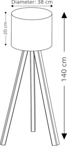 Floor Lamp AYD-1528 White
Brown