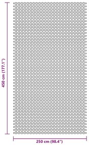 vidaXL Χαλί Σκηνής Ανθρακί 4,5x2,5 μ.