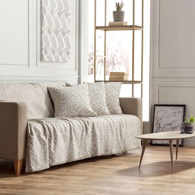 Ριχτάρι 658/05 Εκρού Gofis Home Three-Seater 180x310cm Cotton-Polyester