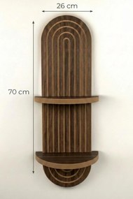 Ράφι Τοίχου Wenge BOBRE 20x13x70