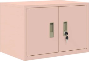 vidaXL Ντουλάπι αποθήκευσης 2 τμχ. Ροζ 60 x 40 x 220 εκ Ατσάλι
