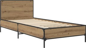 vidaXL Κρεβάτι με Κεφαλάρι Artisan Δρυς 80 x 200 cm Επεξεργασμένο Ξύλο