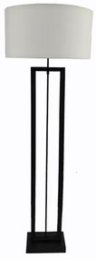 Φωτιστικό Επιδαπέδιο Ξύλινο Μαύρο-Λευκό Art Et Lumiere 26x18x180εκ. 21421