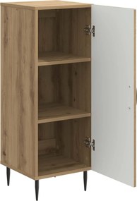 vidaXL Πλαϊνό γραφείο Artisan Δρυς 33 x 34,5 x 89,5 εκ