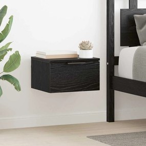 vidaXL Κομοδίνο 2 pcs Μαύρη δρυς 34 x 30 x 20 εκ Επεξεργασμένο ξύλο