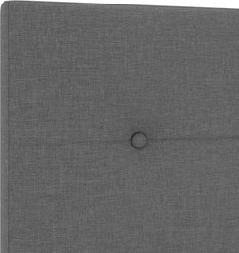 vidaXL Κεφαλάρι με κεφαλάρι Σκούρο Γκρι 90 cm Τεχνητό Δέρμα