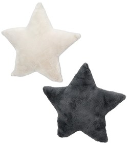 Cushion Star Textile Beige Grey 2 Assorted 45X13X43Cm 45X13X43Cm