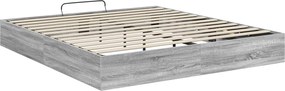 vidaXL Κρεβάτι Οθωμανικού Τύπου Γκρι Sonoma 180 x 200 cm