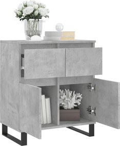 vidaXL Ντουλάπι Γκρι Σκυροδέματος 60x35x70 εκ. Επεξεργασμένο Ξύλο