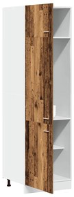 Ντουλάπι ψυγείου Παλιό ξύλο 60x57x207 cm Ξύλινο μηχανουργείο - Καφέ