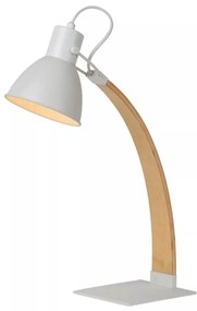 Φωτιστικό Γραφείου Curf 03613/01/31 20x40x54cm 1xE27 60W White-Natural Lucide